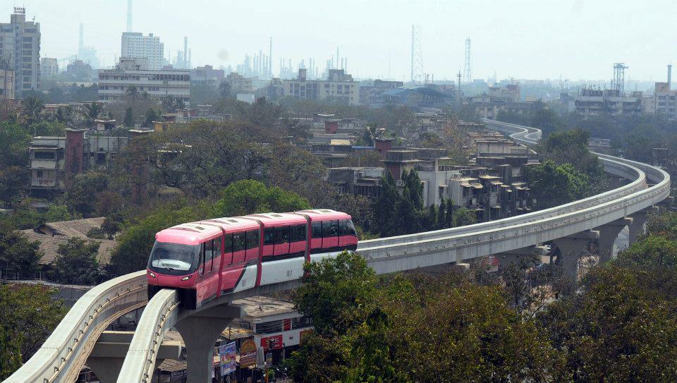 Mumbai's new monorail - opened in Feb 2014
