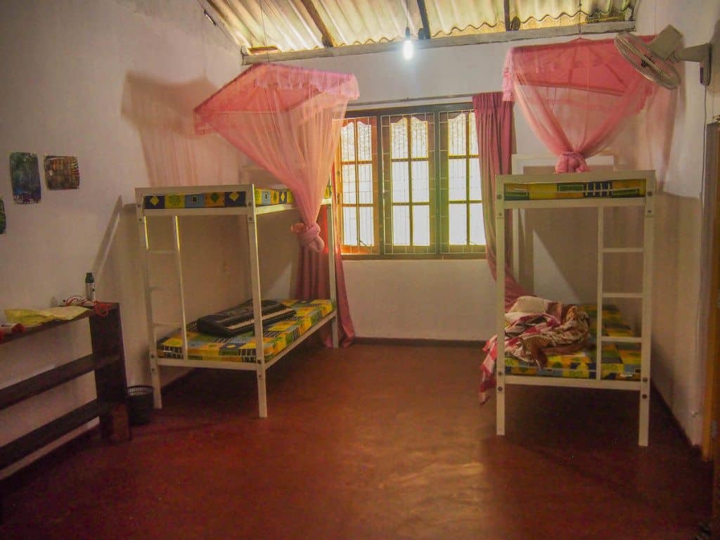 Typical accommodation for volunteers