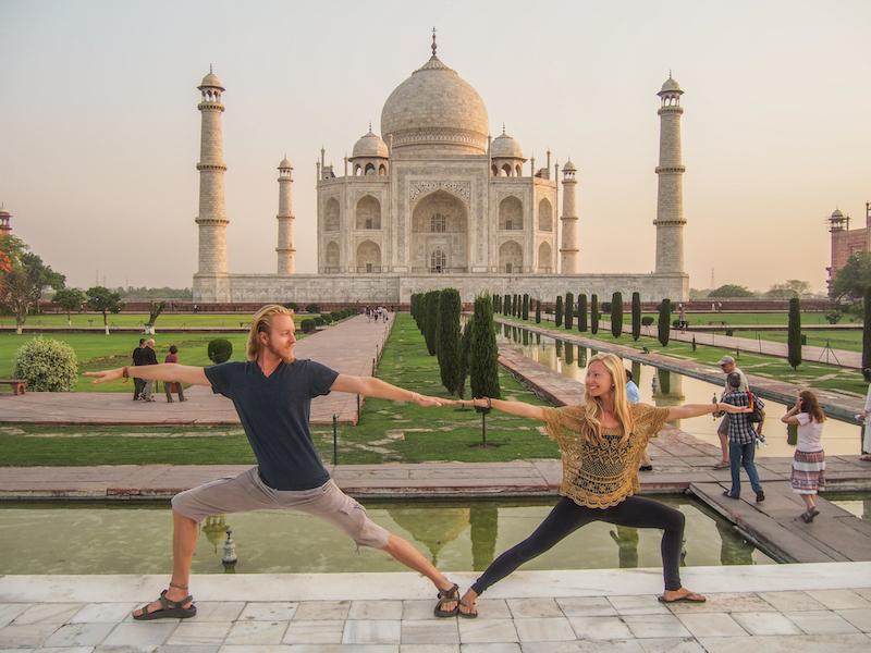 Double-warrior-post-yoga-Taj-Mahal-india-agra