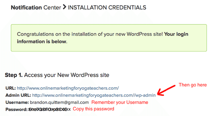 11-congrats-wordpress-install-complete-login-info-below