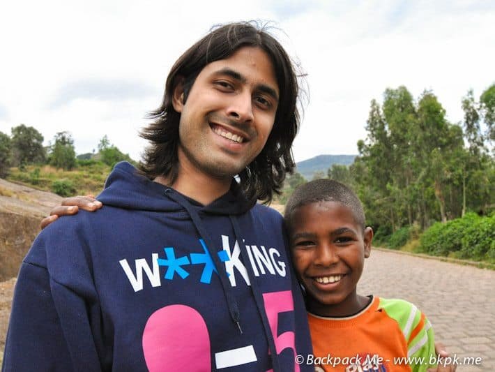 Making friends in Ethiopia