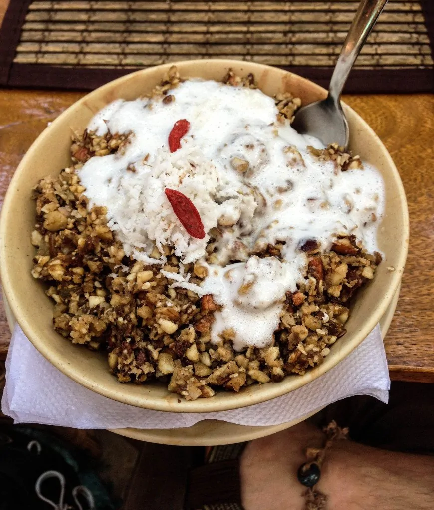 Homemade Granola with fruit and yoghurt (free when you book a room)