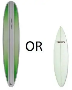 Longboard vs shortboard