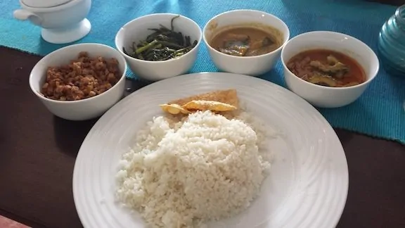 Pumpkin Curry (2nd bowl from the right)