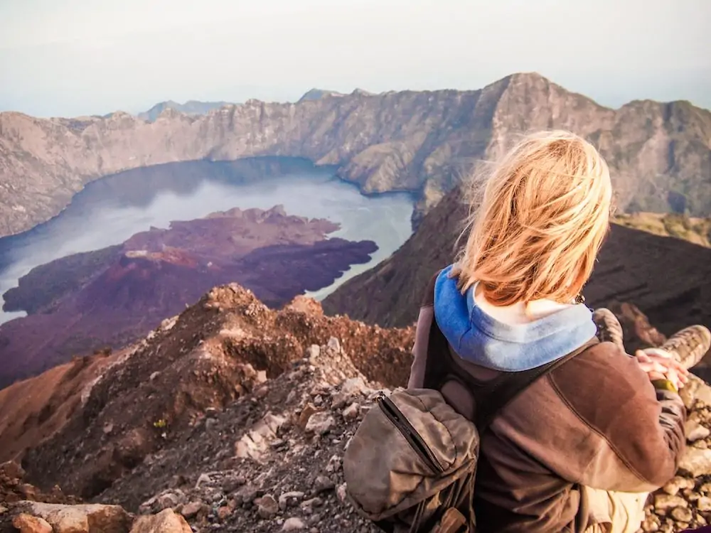 view from Rinjani Summit