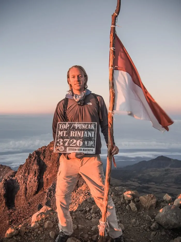 Summit of Mt Rinjani