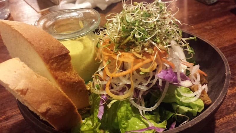One of the many salads at Garden Kafe