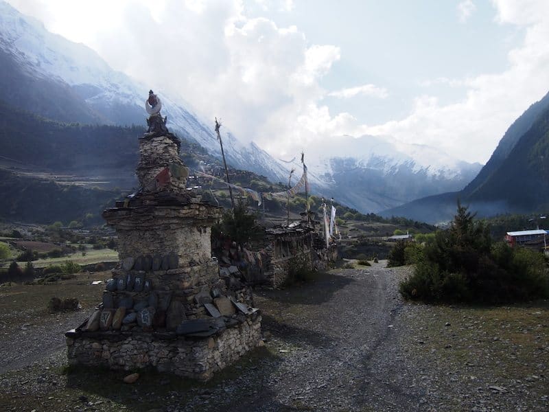 stupas on the AC trail