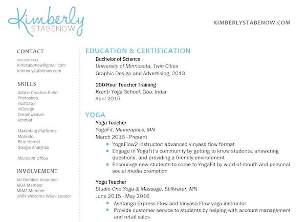 Yoga-Teacher-Resume