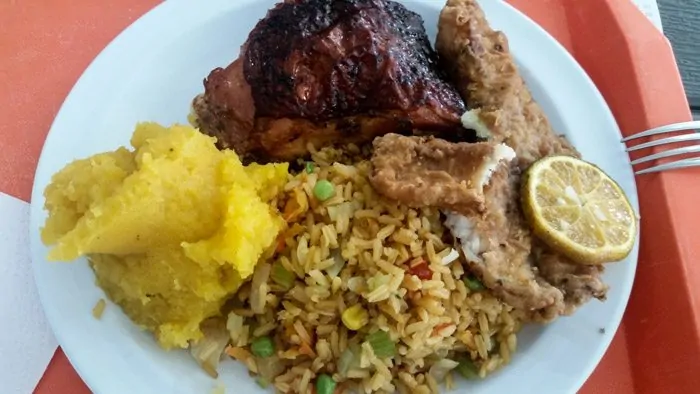 local Panamanian food in boquete