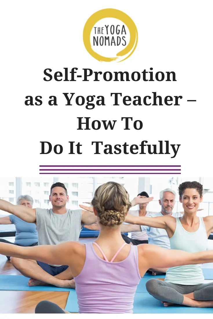 Self Promotion as Yoga Teacher 1