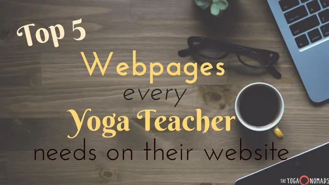 Webpages for yoga teachers