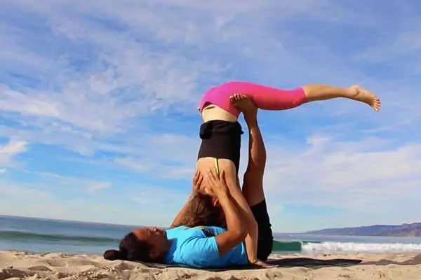 Partner Up: Explore 15 Best And Easy 2 Person Yoga Poses! 2 person yoga poses 27 folded leaf