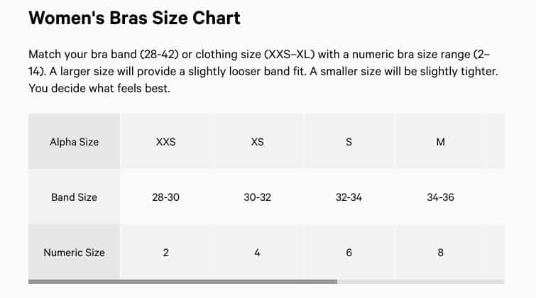 Lululemon Men's Size Chart