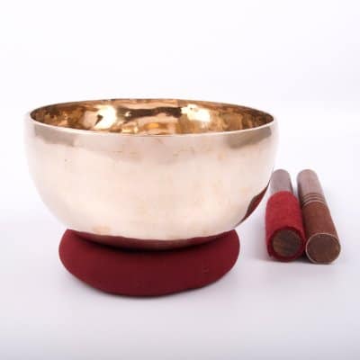 Christmas Gifts Handmade Singing Bowl Buddhist Bell for Meditation and Healing Diameter 5.5 Inches 