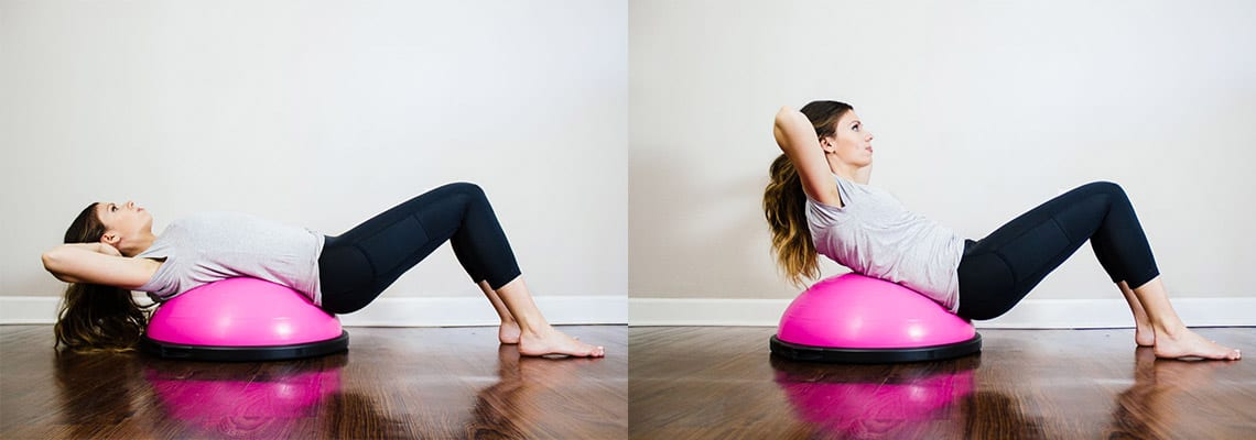 Half Balance Ball and Yoga Mat Set –Fitness Half Ball With Resistance Bands 