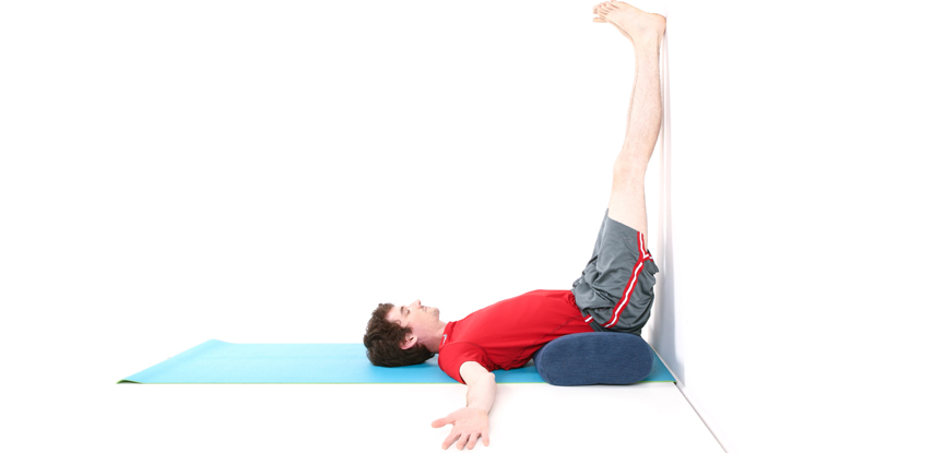 Bed Yoga: My Top Poses for Flexibility and Calm Mornings Bed Yoga 15 leg up wall