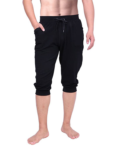 HDE Mens 3 4 Workout Joggers