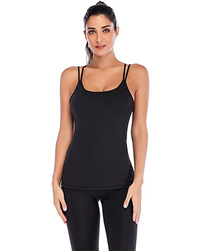 10 Best Yoga Tops with a Built In Bra for Full Support + Comfort ...