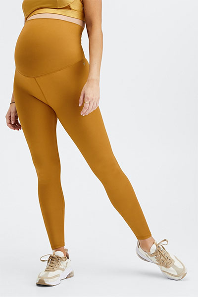 High Waisted Shine Maternity Leggings