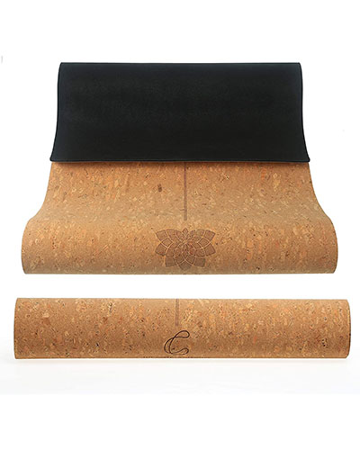 No Yoga Towel Needed 72 x 24 x 5 mm Extra Large/Wide Eco-Friendly Non-Toxic BASICALLY PERFECT Cork Yoga Mat w/Natural Rubber Non-Slip Even Grippier w/Sweat at Hot Yoga 