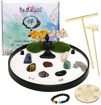 Chakra Stone Yoga Zen Garden Meditation Altar Kit