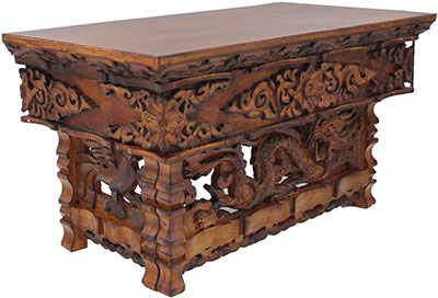 DharmaObjects Solid Sheesham Wood Shrine Table