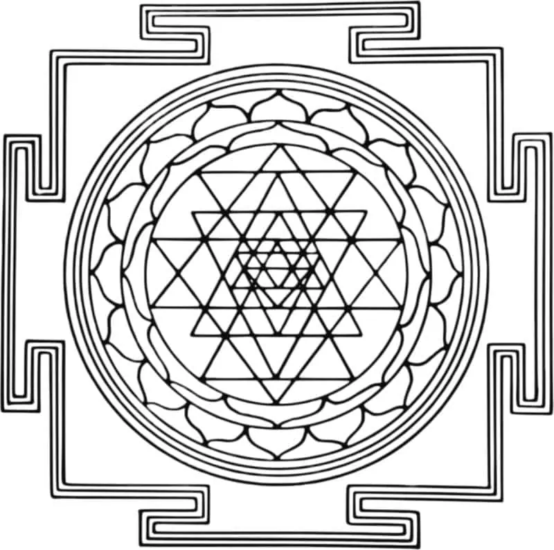 Sri Yantra The Ultimate Fractal of Healing svg
