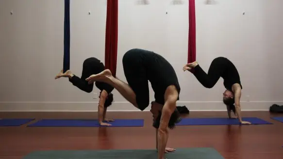 aerial yoga movement