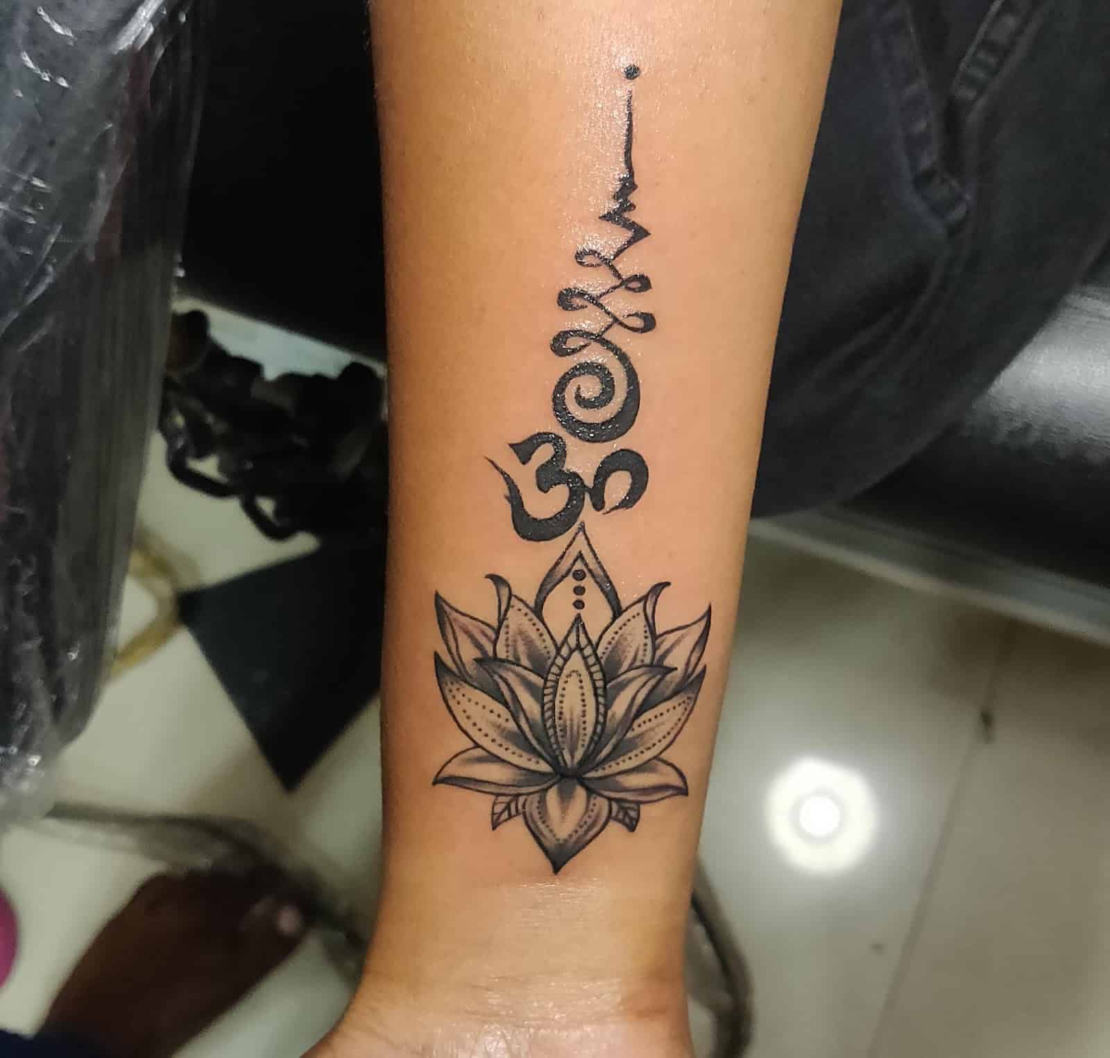 Spiritual Buddha Tattoo Done by Mukesh Waghela Best tattoo artist in Goa at  Moksha Tattoo studio Goa India  Best Tattoo Studio Goa Safe Hygienic   Moksha Tattoo