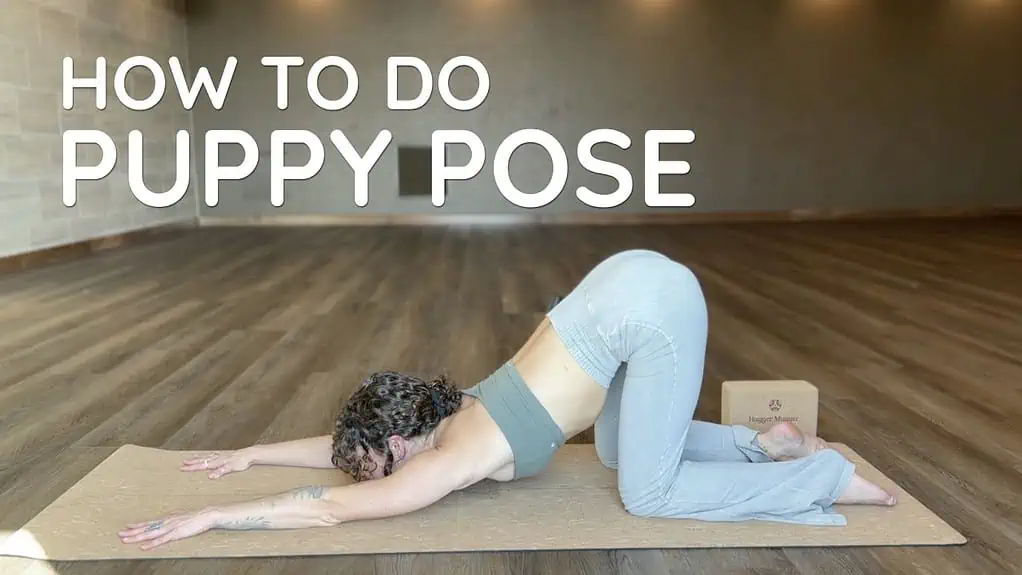 How to do Puppy Pose