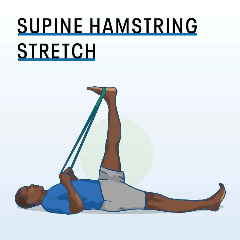 supine hamstring stretch