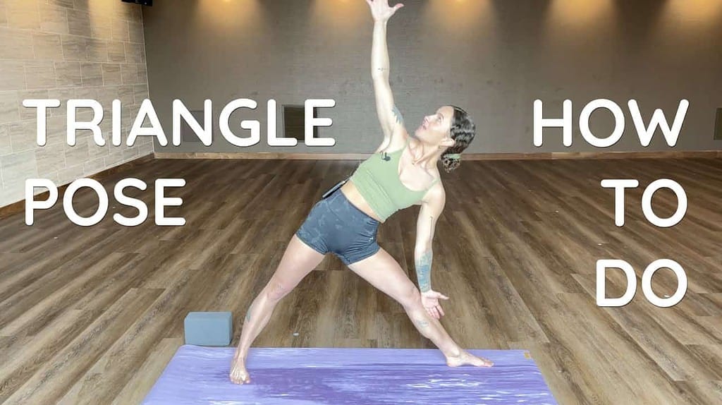 how to do triangle pose
