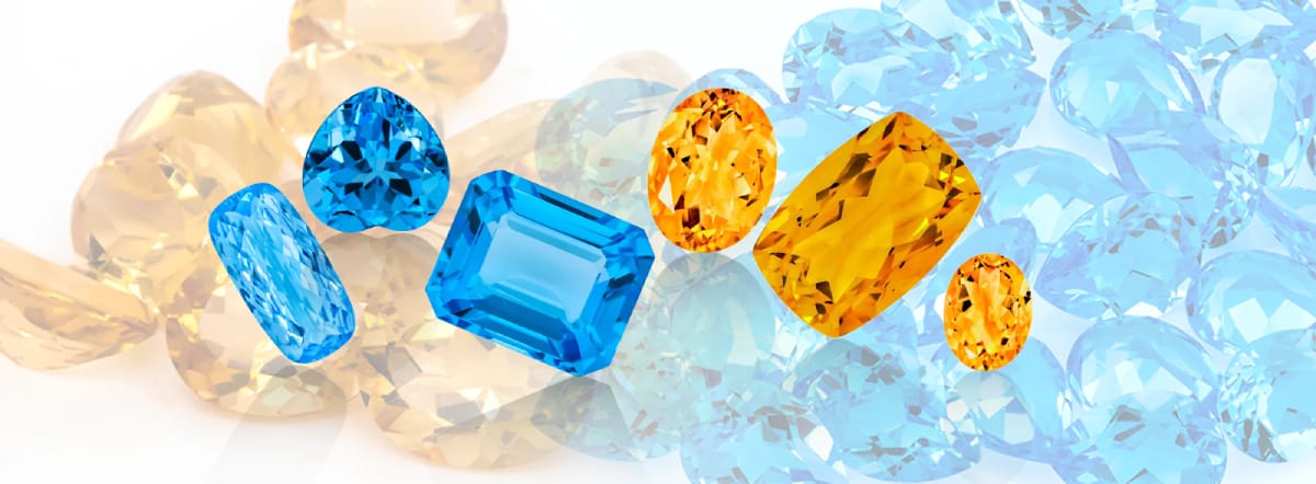 November birthstone: Topaz and Citrine. Precious stones with calming energies and power to bring fortune and warmth.