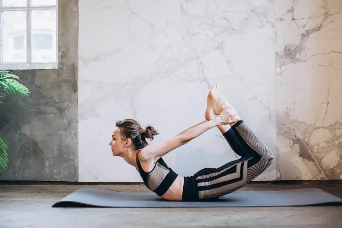 Girl in Garden Doing Standing Half Bow Pose. Stock Photo - Image of  sportive, breathing: 97118922