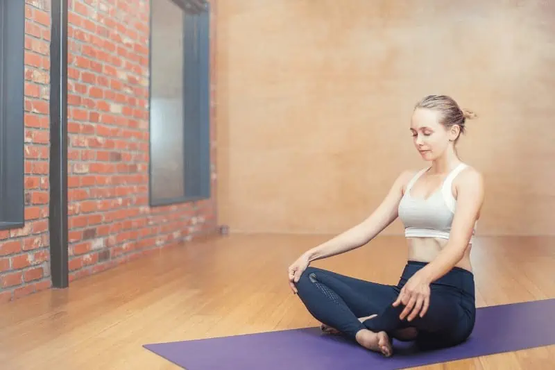 Seated yoga posture