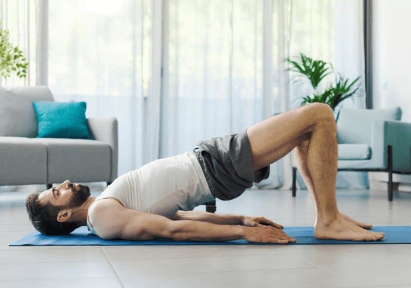A Yogi's Ultimate Guide to Bridge Pose Setu Bandha Sarvangasana 19 Setu Bandha Sarvangasana tones many muscle groups simultaneously.