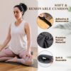 Foldable Bamboo Meditation Bench with Cushion